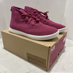 Allbirds NEW Mens 9 Tree Topper High Tops Shoes Nikau Tourmanline Pink Sneakers